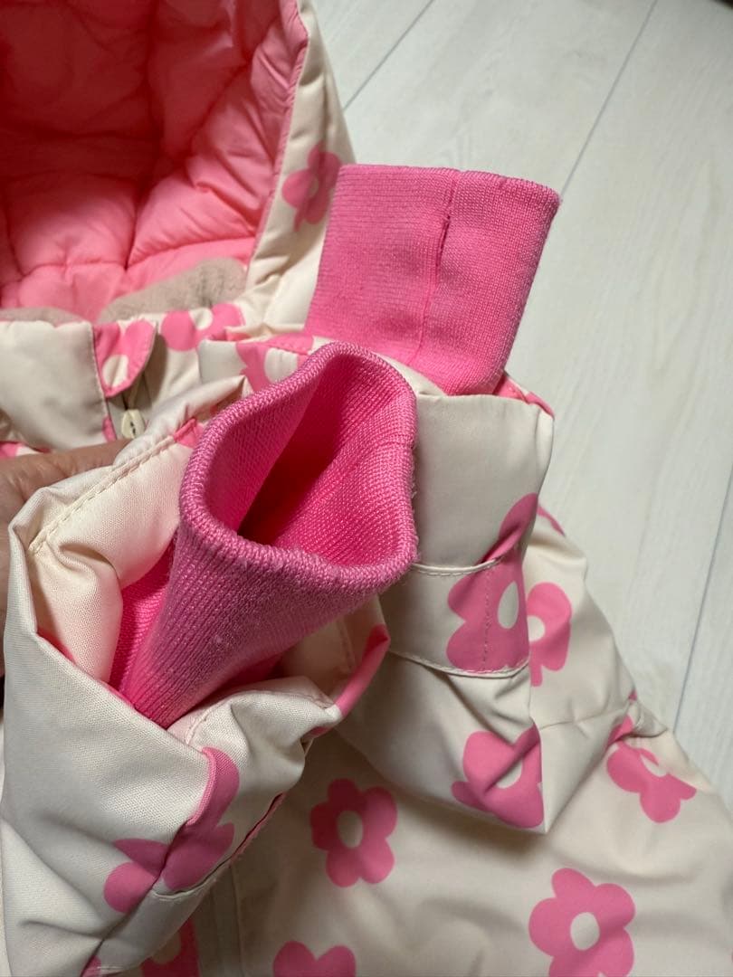 ZARA 花柄 スキーウェア 2-3歳用　上下セット