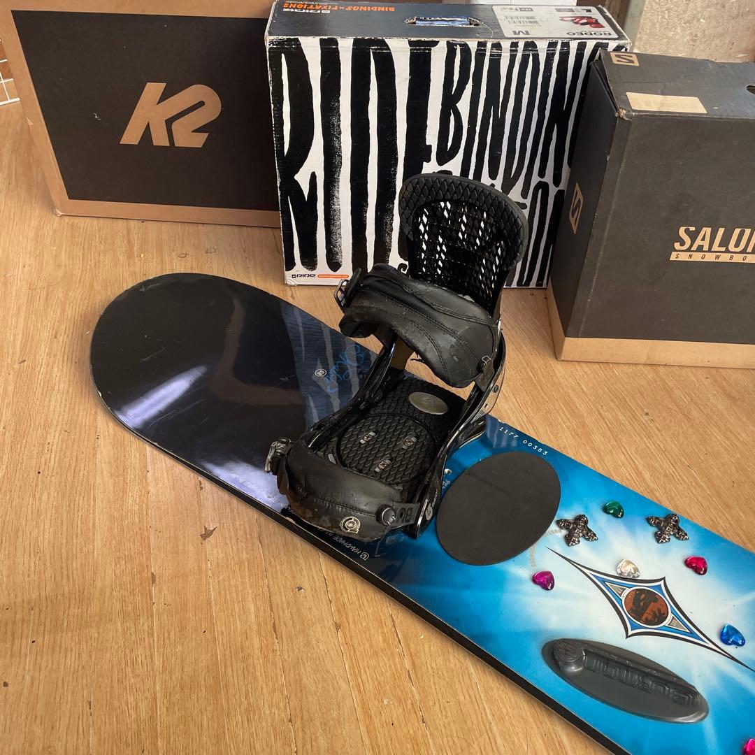 BURTON　バートン　名機MALOLO　バインディング付スノーボードセット