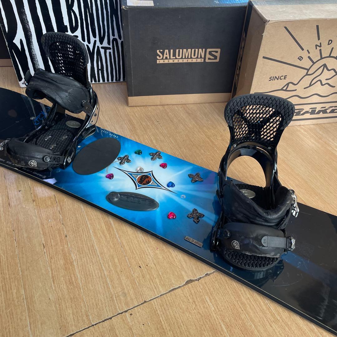 BURTON　バートン　名機MALOLO　バインディング付スノーボードセット