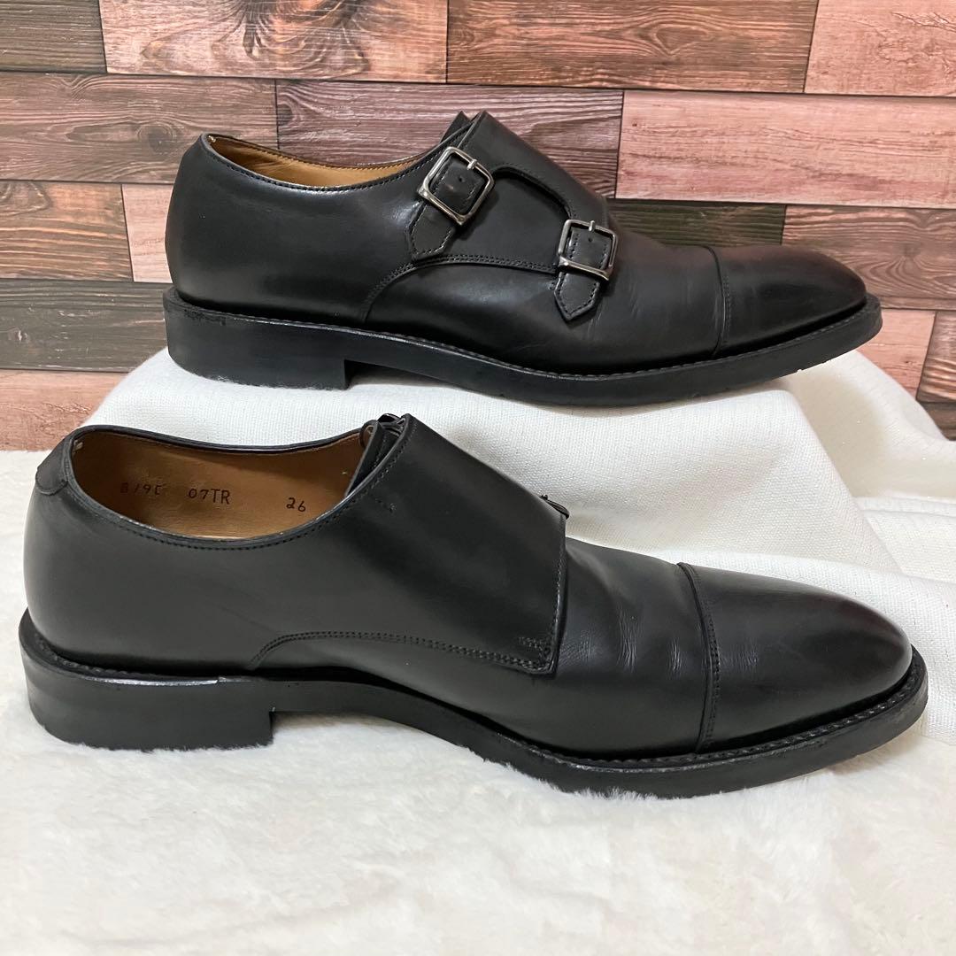 REGAL ゴアテックス 革靴 ダブルモンク26.0 ビジネス シューズ 黒