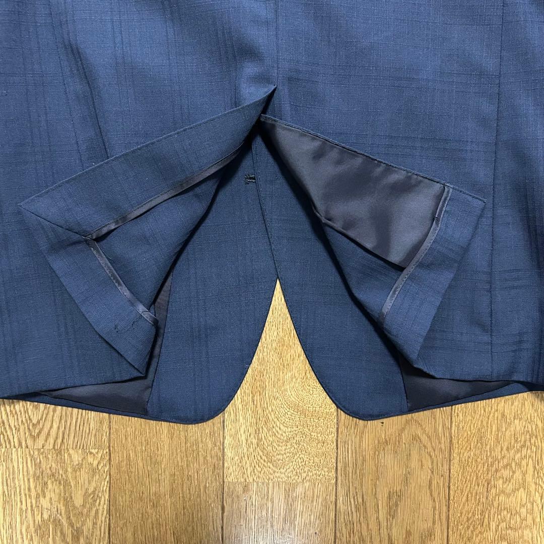 SUIT SELECT（スーツセレクト）　3ピーススーツネイビー　チェック柄