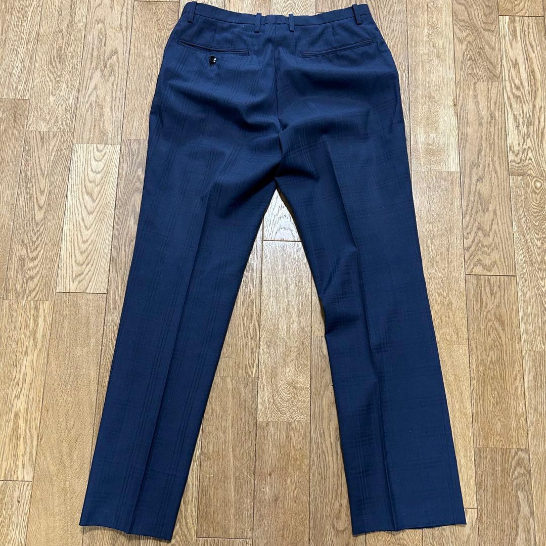 SUIT SELECT（スーツセレクト）　3ピーススーツネイビー　チェック柄