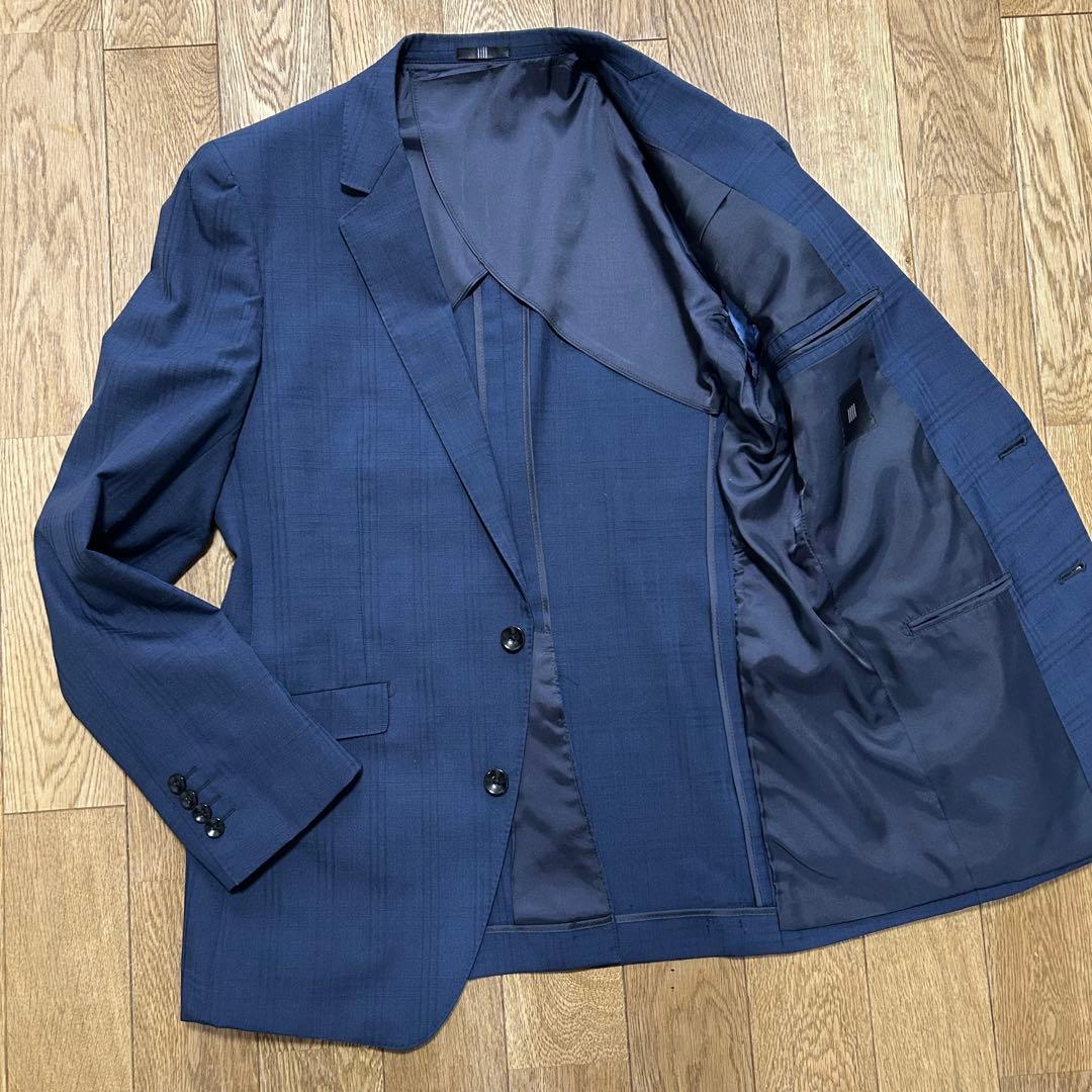 SUIT SELECT（スーツセレクト）　3ピーススーツネイビー　チェック柄