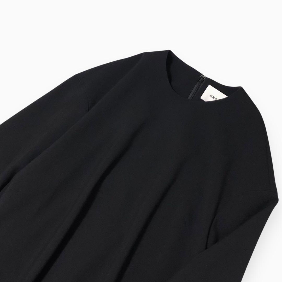 美品 3.9万 ENFOLD ダブルクロス アシンメコクーン ワンピース 36