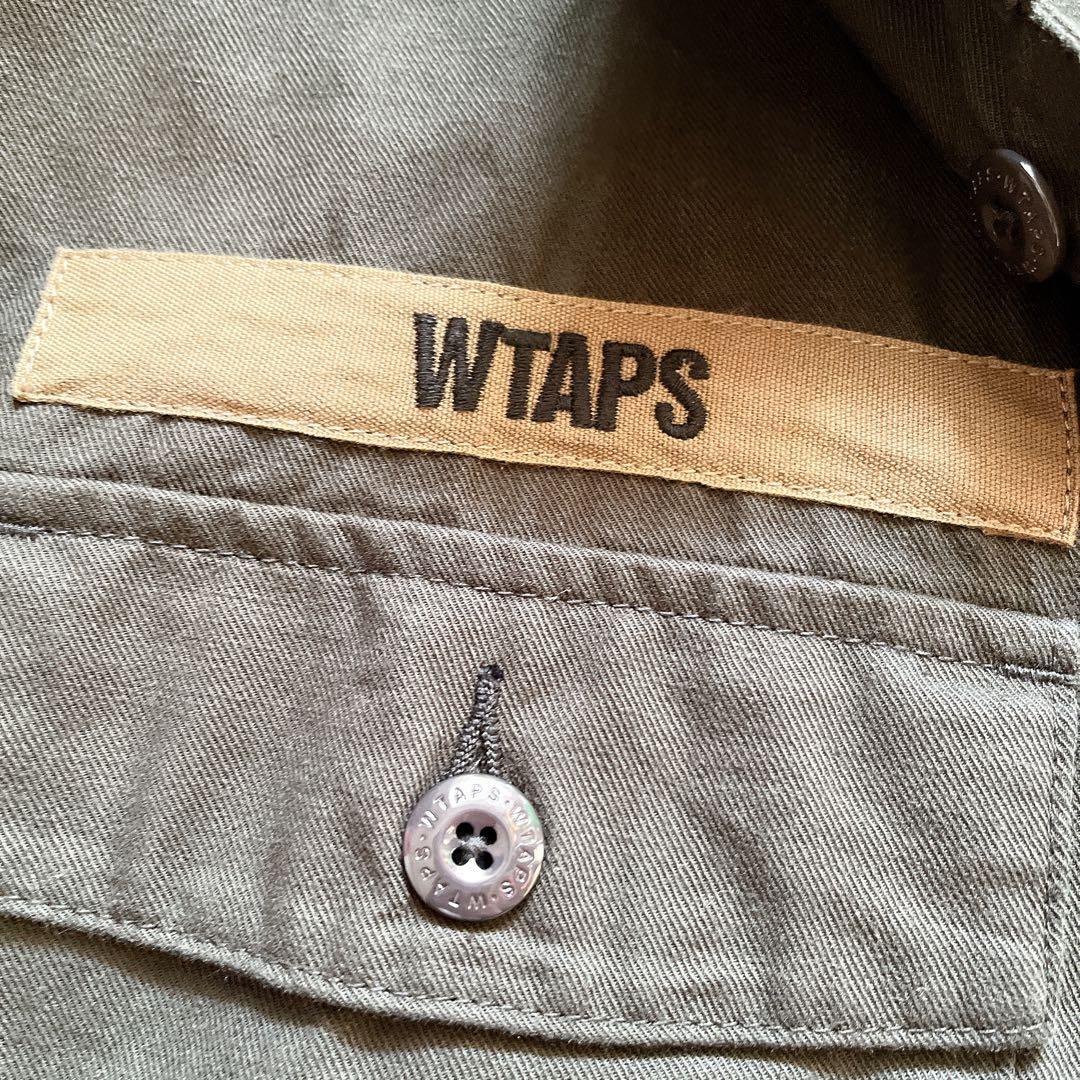美品 WTAPS ダブルタップス ミリタリーシャツジャケット X03 チャコール