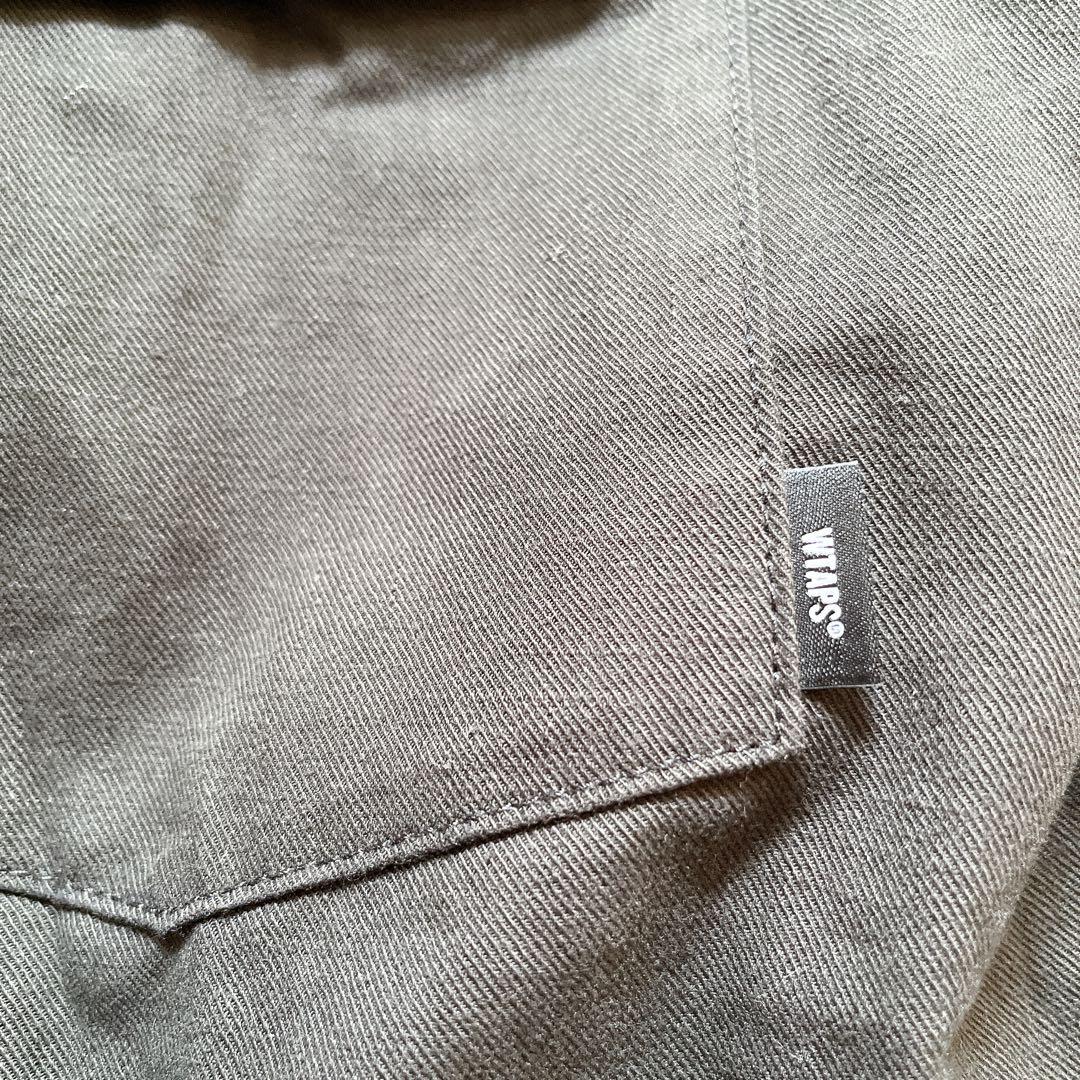 美品 WTAPS ダブルタップス ミリタリーシャツジャケット X03 チャコール