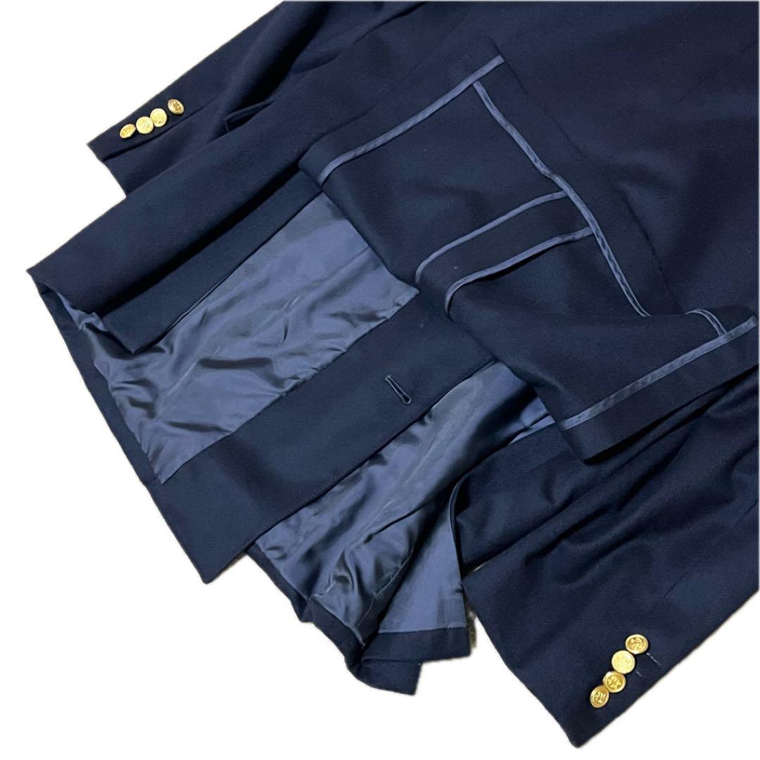 【極美品】J.PRESS 紺ブレ 金ボタン ダブル AB7 XL 大きいサイズ