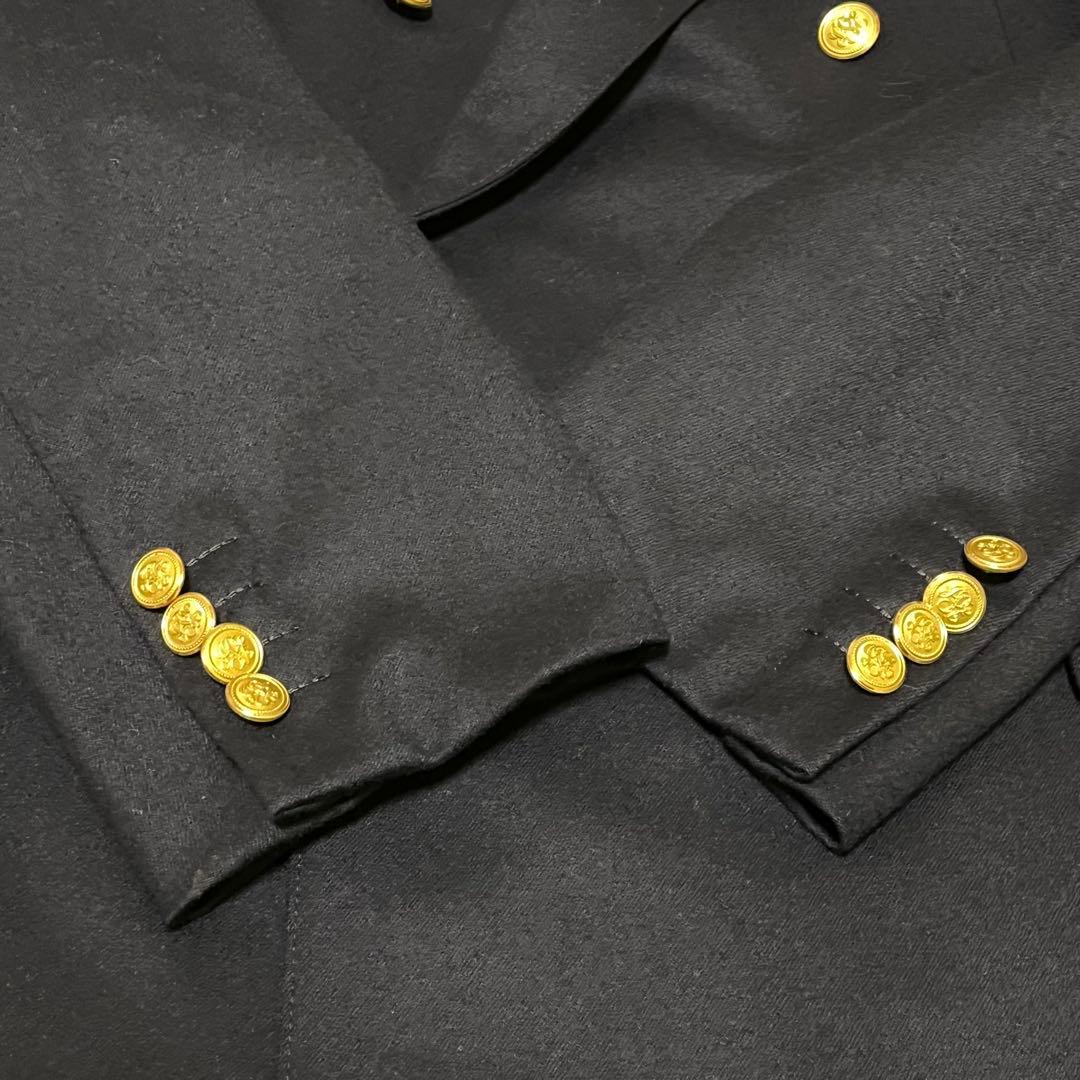 【極美品】J.PRESS 紺ブレ 金ボタン ダブル AB7 XL 大きいサイズ