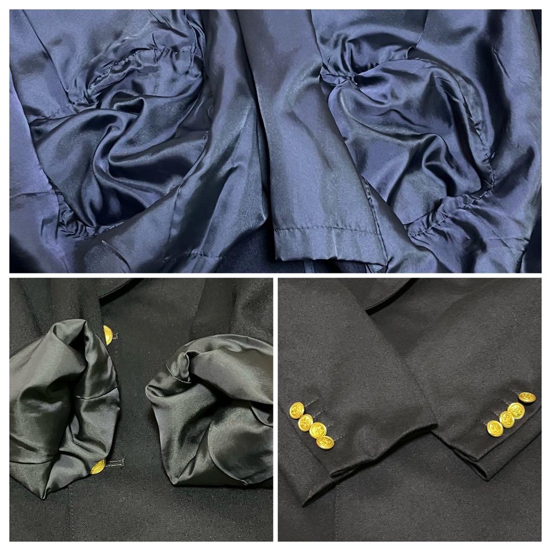 【極美品】J.PRESS 紺ブレ 金ボタン ダブル AB7 XL 大きいサイズ