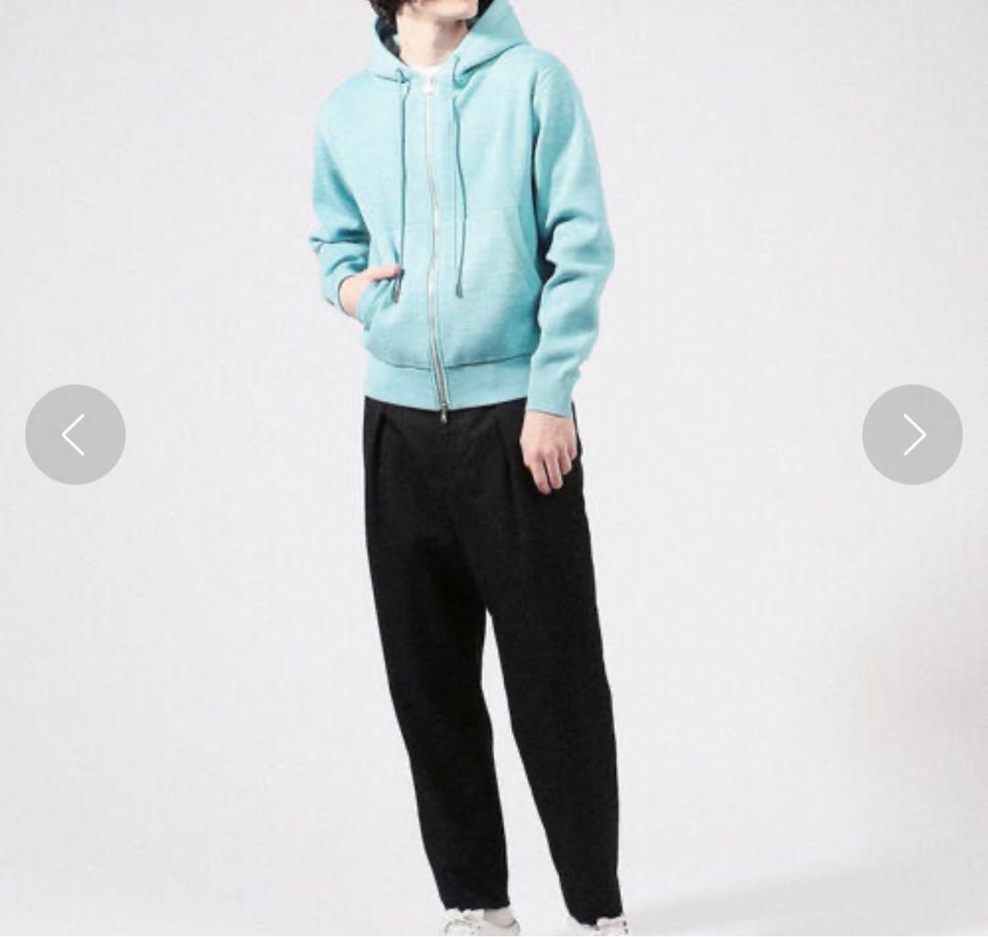 CABaN コットンカシミヤ タイトフーデットパーカ