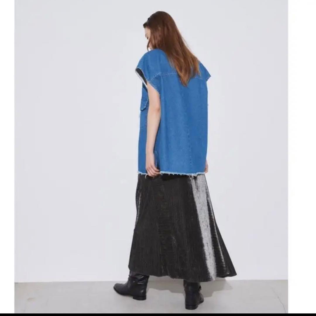 新品⭐️スタニングルアー デニムスリーブレスシャツ　S