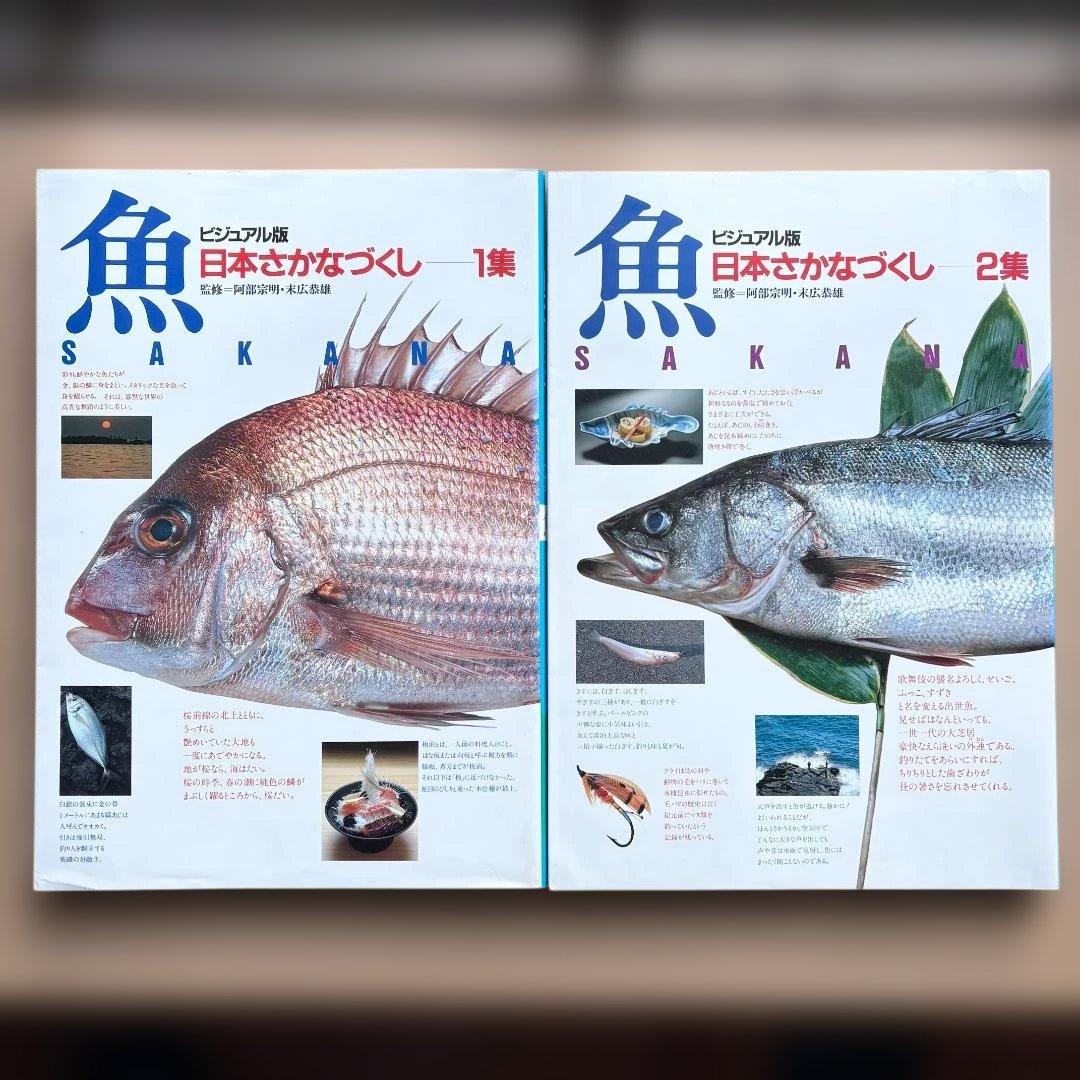 ビジュアル版 日本さかなづくし 全4巻セット 箱付き 講談社 魚 図鑑