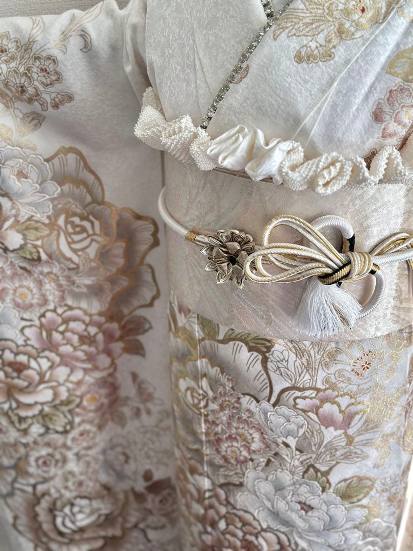 高級振袖　白地　フルセット　成人式