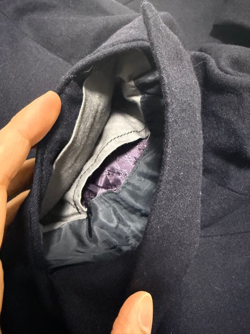 【希少】USA製 ラルフローレン フランネル 紺ブレ 段返り3つボタン 80s