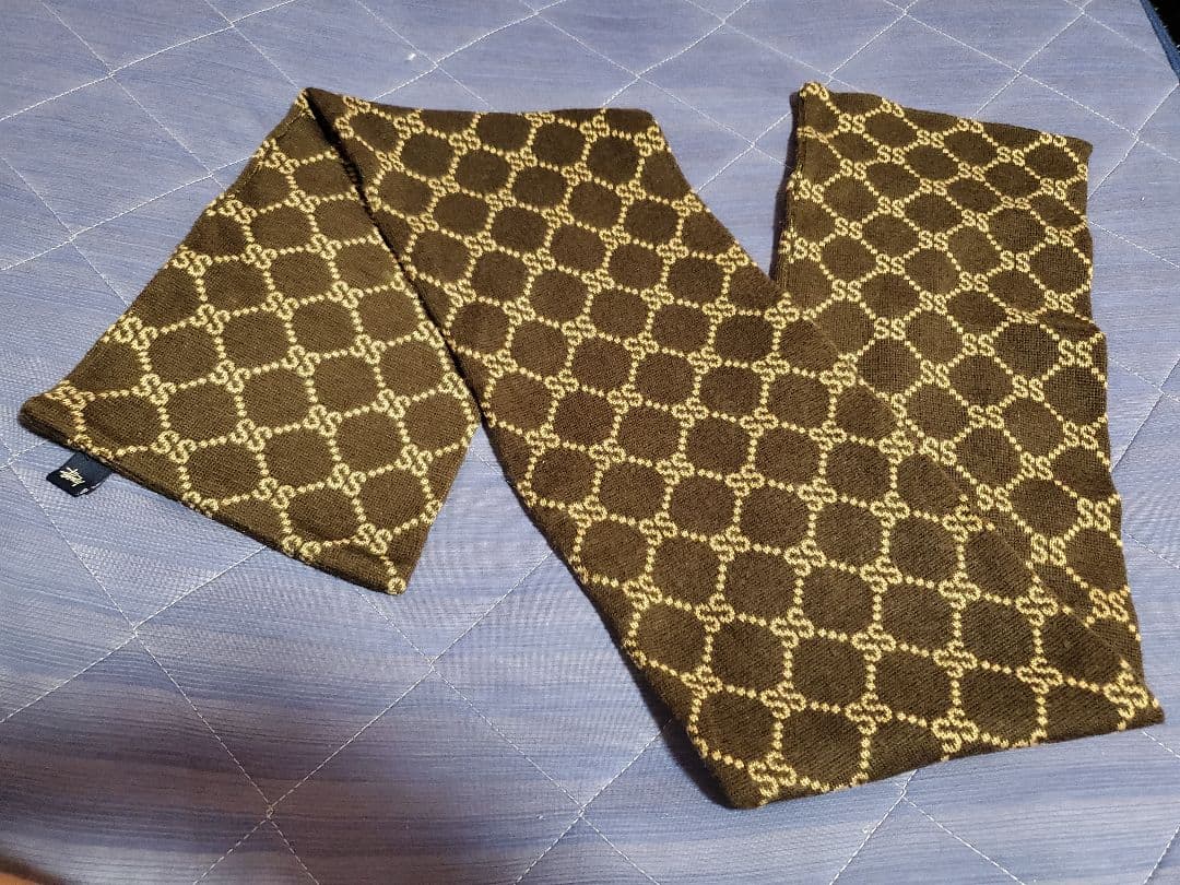 ☆STUSSYマフラーオールドステューシー☆モノグラムSS