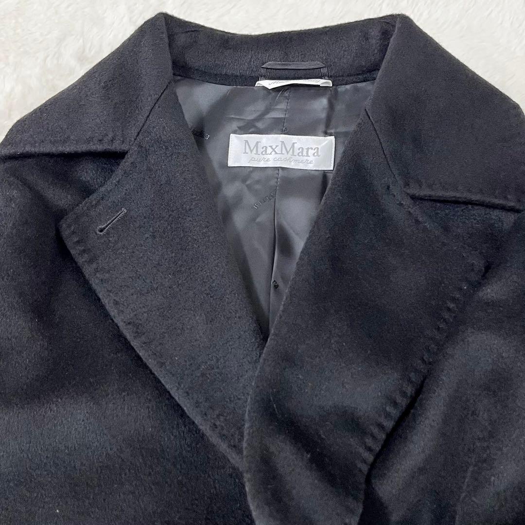 美品✨ MaxMara カシミヤ アンコンコート ビックカラー ダブルフェイス