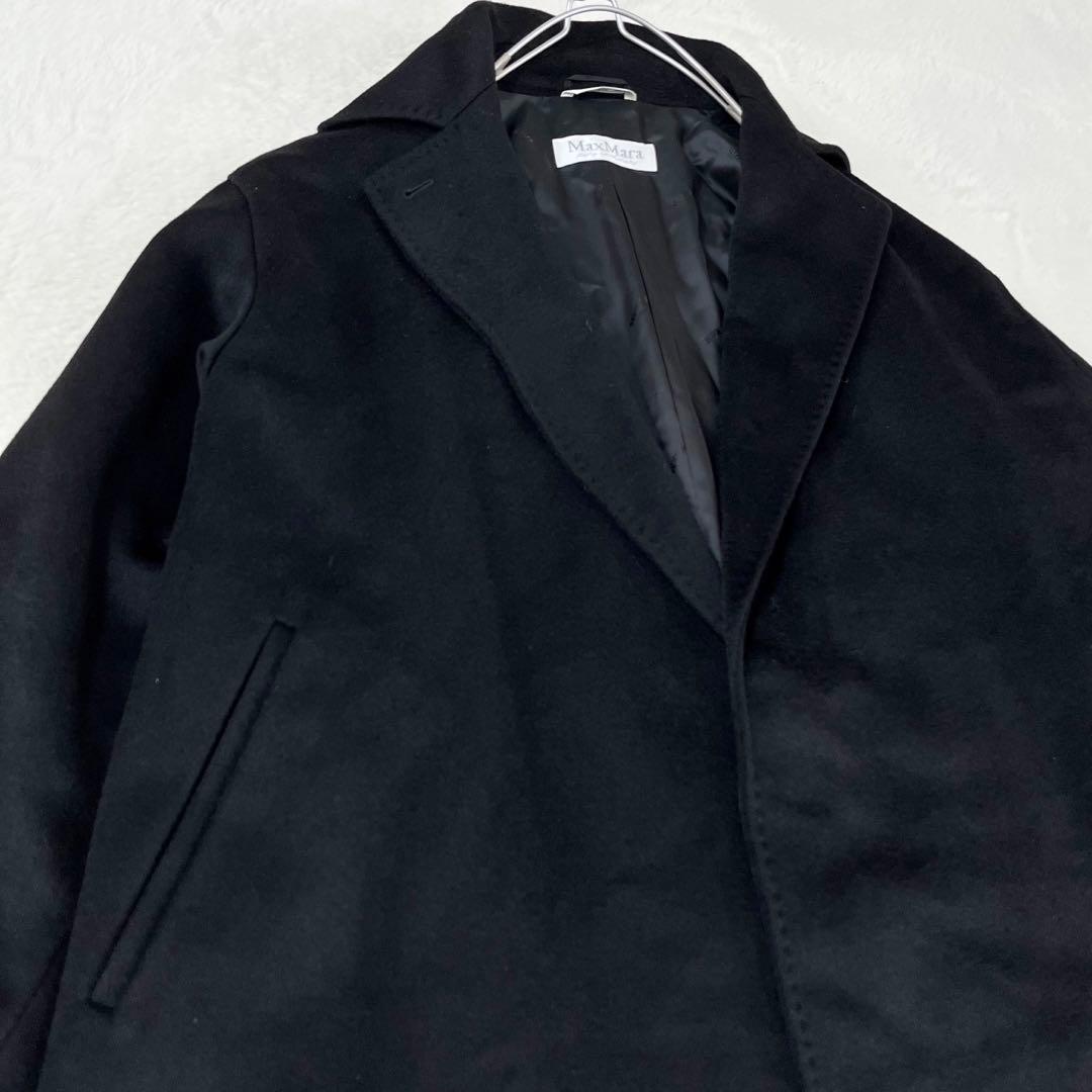 美品✨ MaxMara カシミヤ アンコンコート ビックカラー ダブルフェイス