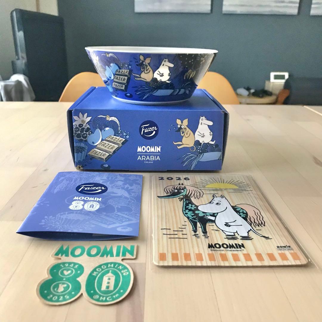 アラビア　ムーミン　ファッツエル　ボウル　15cm　80周年　おまけ付　入手困難