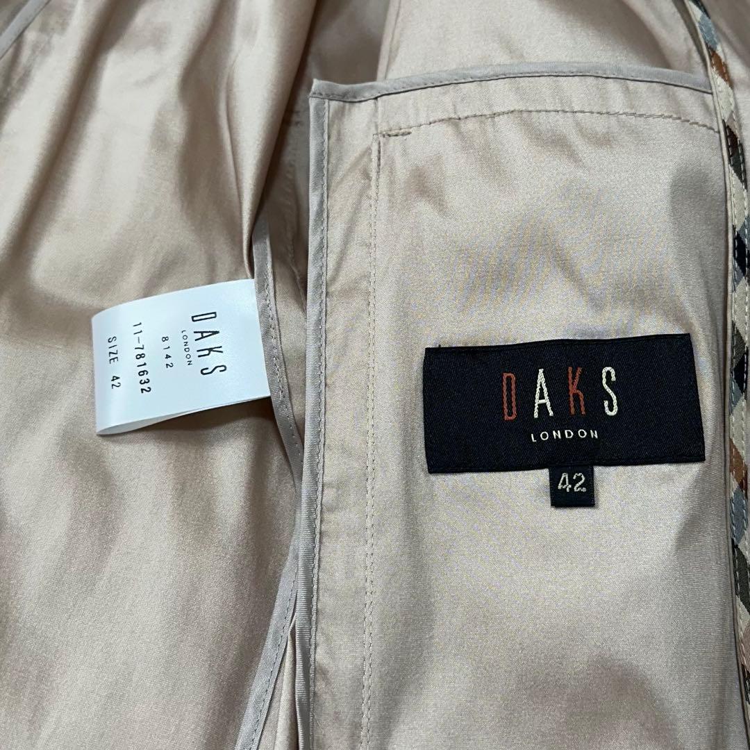 ✨未使用タグ付き✨DAKS LONDON 定価9.7万 トレンチコート 薄手