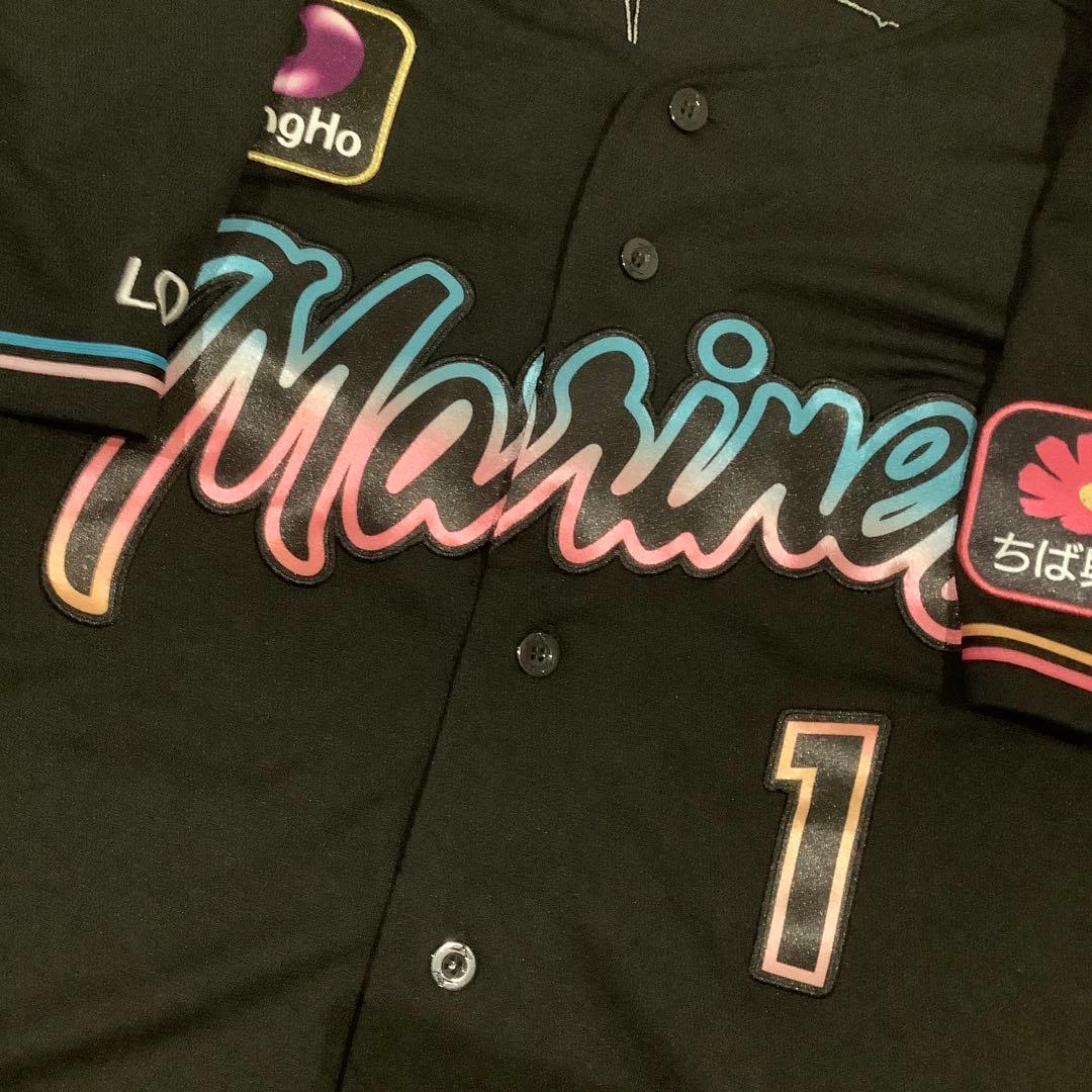 千葉ロッテマリーンズ　藤原恭大　ブラックサマーユニフォーム　Oサイズ