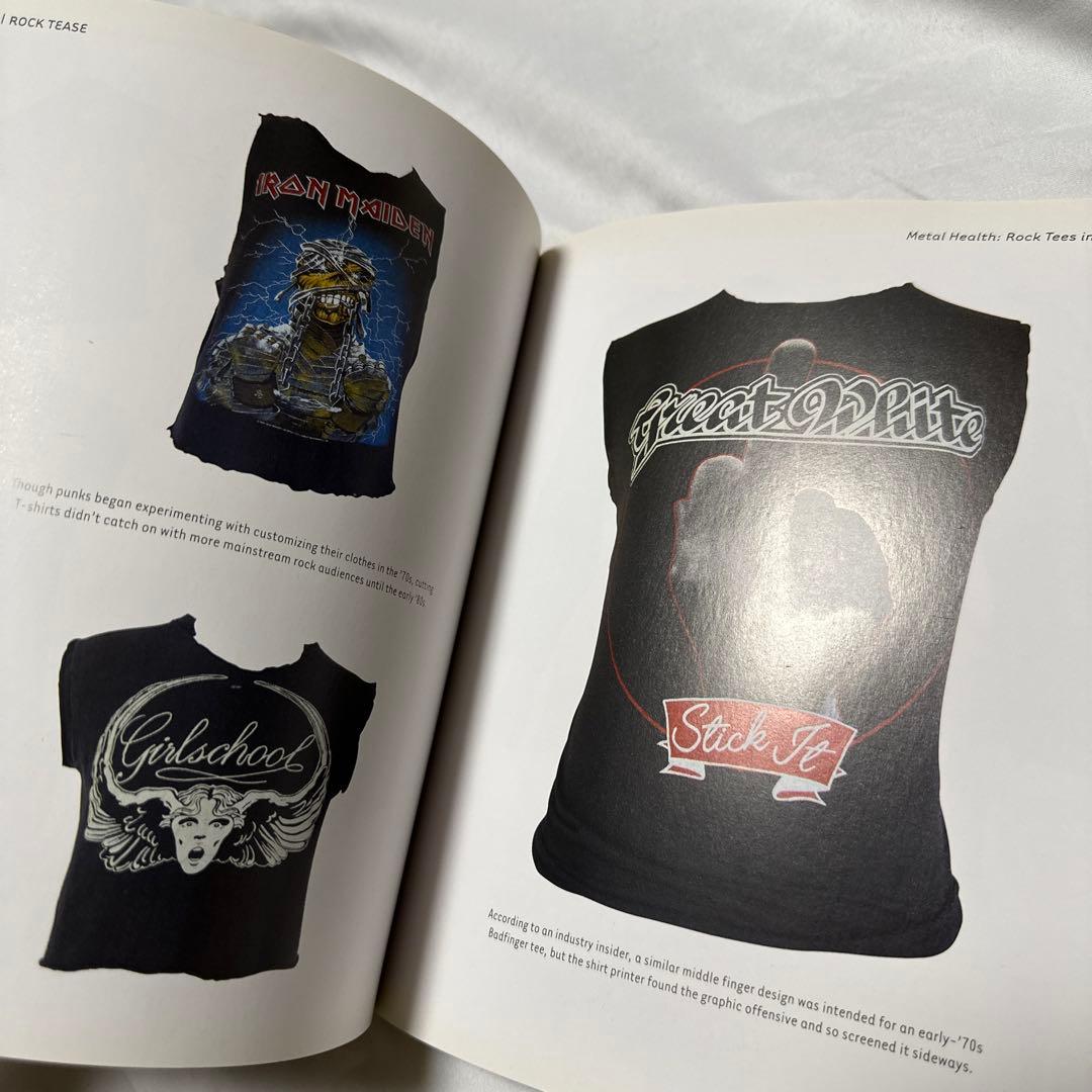 希少　洋書　70〜90'sロック Tシャツ写真集 本 服 エアロスミス