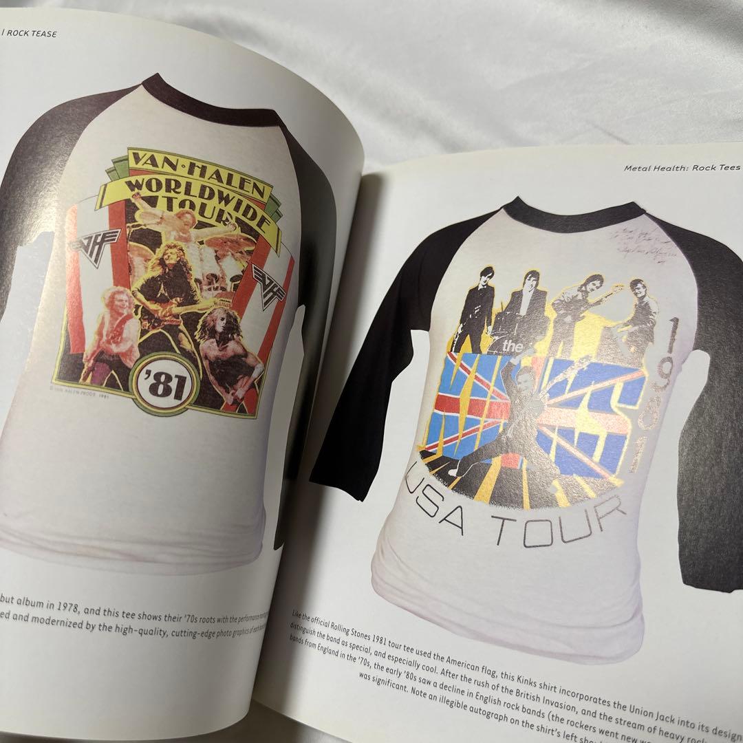 希少　洋書　70〜90'sロック Tシャツ写真集 本 服 エアロスミス