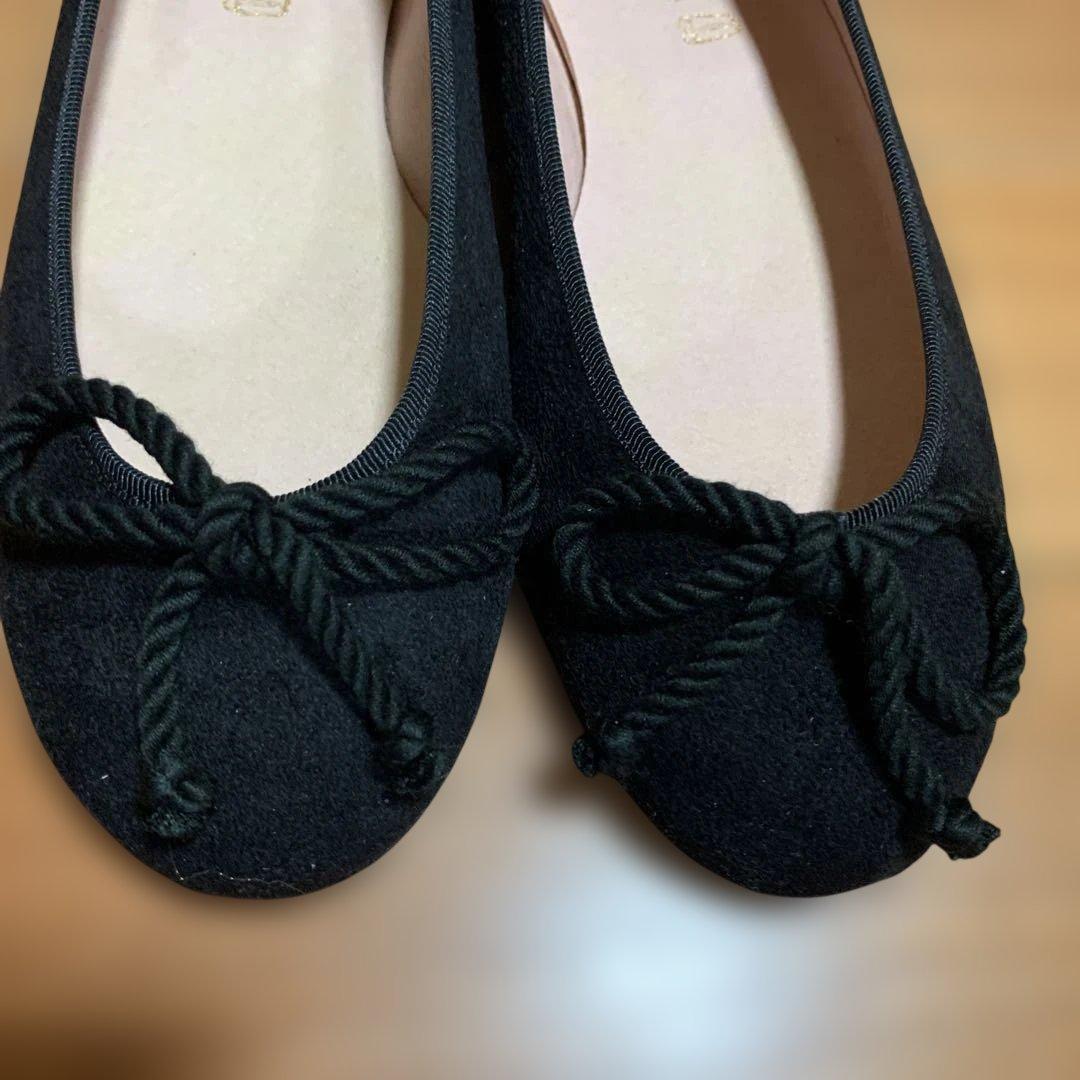 Pretty Ballerinas ブラックバレエシューズ38.5