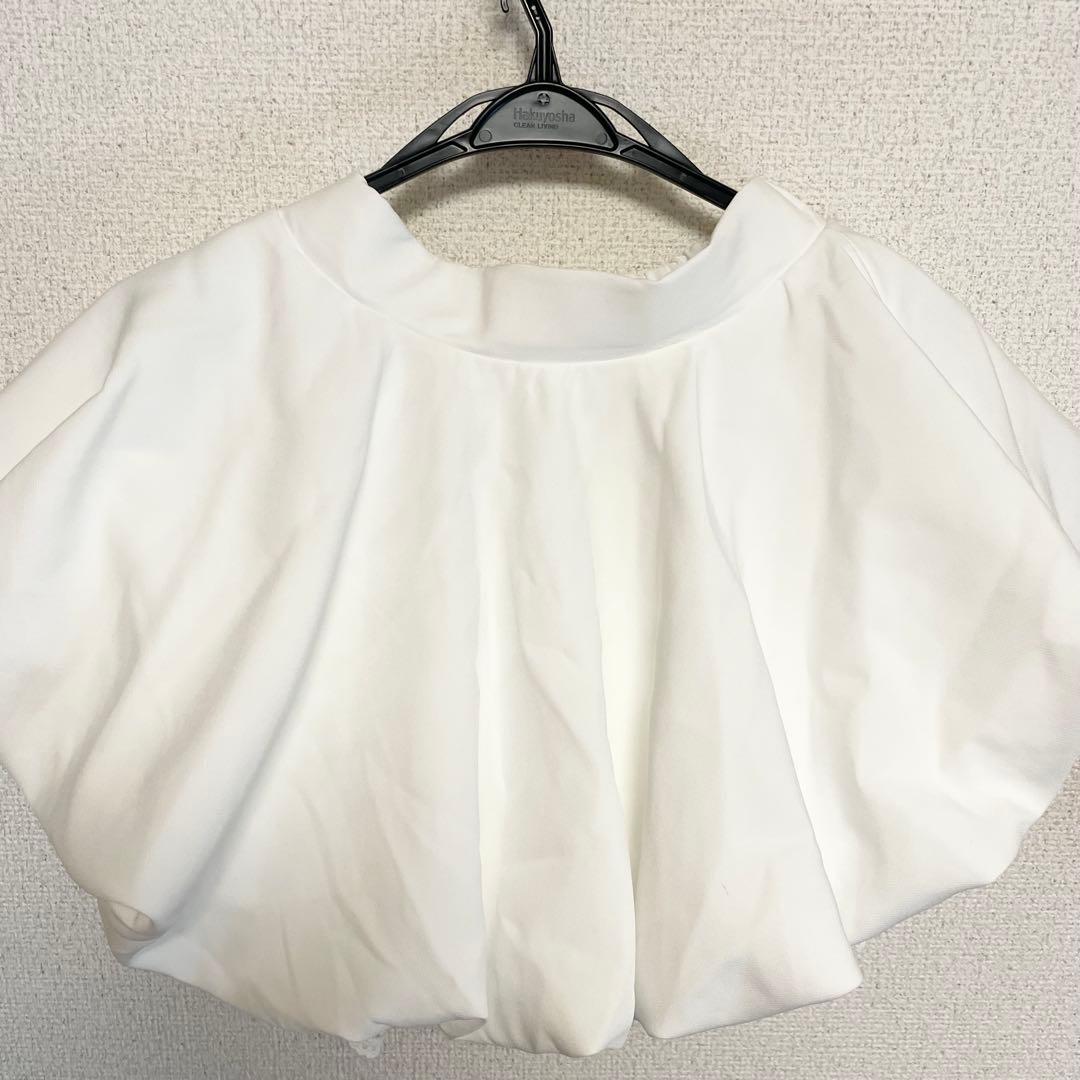 darich ボリュームバルーンミニスカート WHT FL