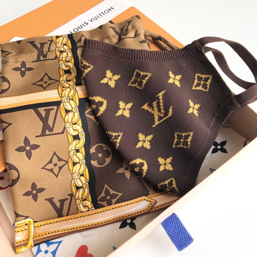 新品保管 LOUIS VUITTON ルイヴィトン マスク・マイユ　モノグラム