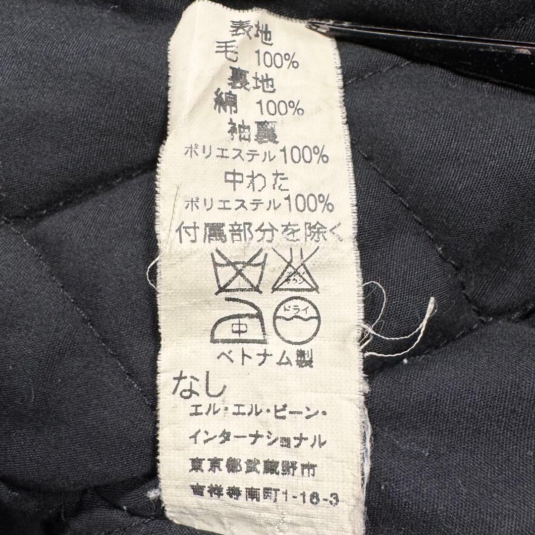 90's XL エルエルビーン シンサレート キルティング ピーコート ネイビー