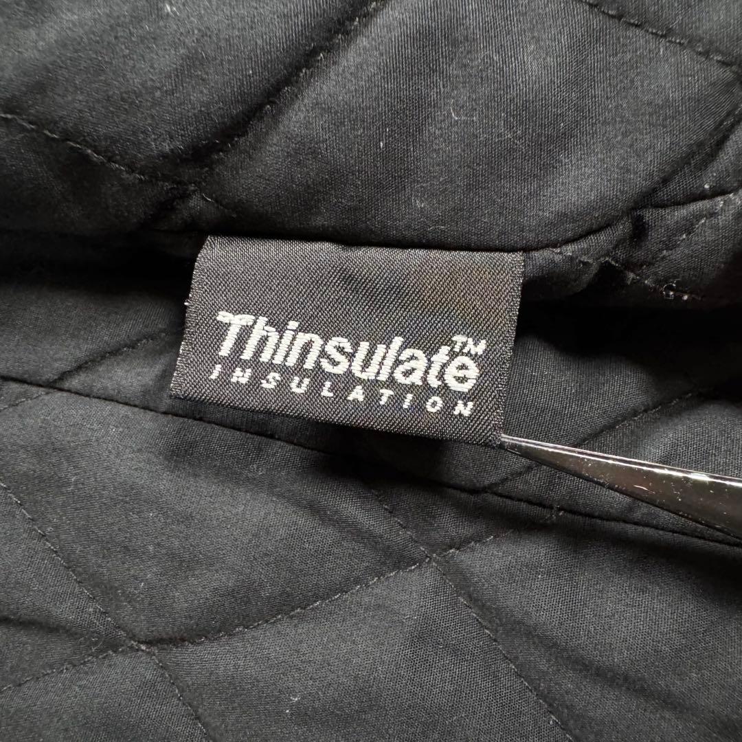 90's XL エルエルビーン シンサレート キルティング ピーコート ネイビー