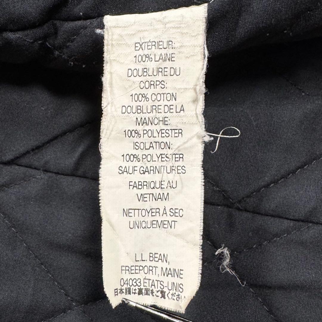 90's XL エルエルビーン シンサレート キルティング ピーコート ネイビー