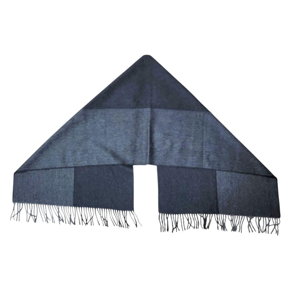 ほぼ未使用 Brian Weisz カシミア&ビキューナ マフラー ストール 灰