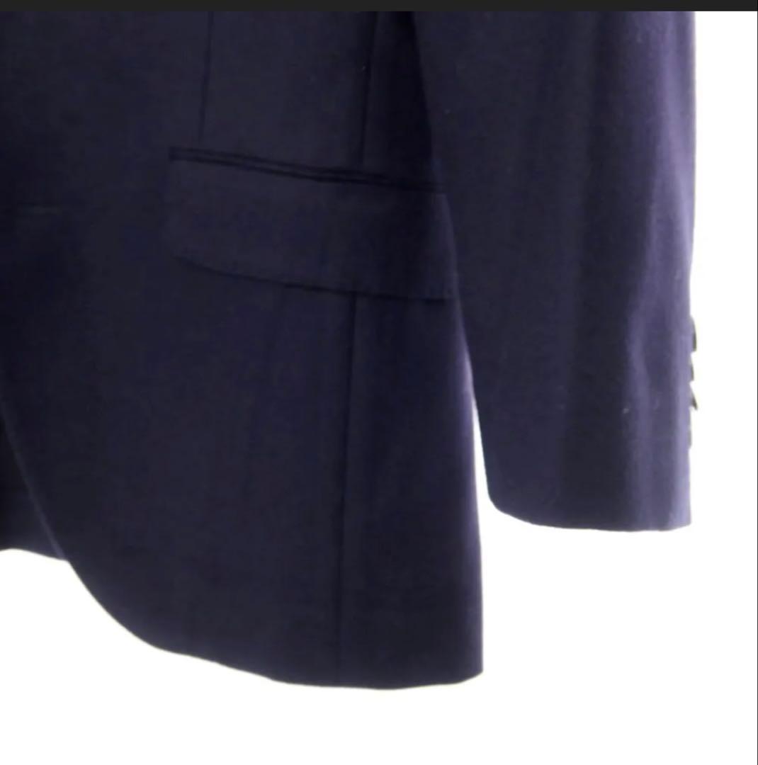 ネイビー イタリア名門ビジネススーツ フランネル