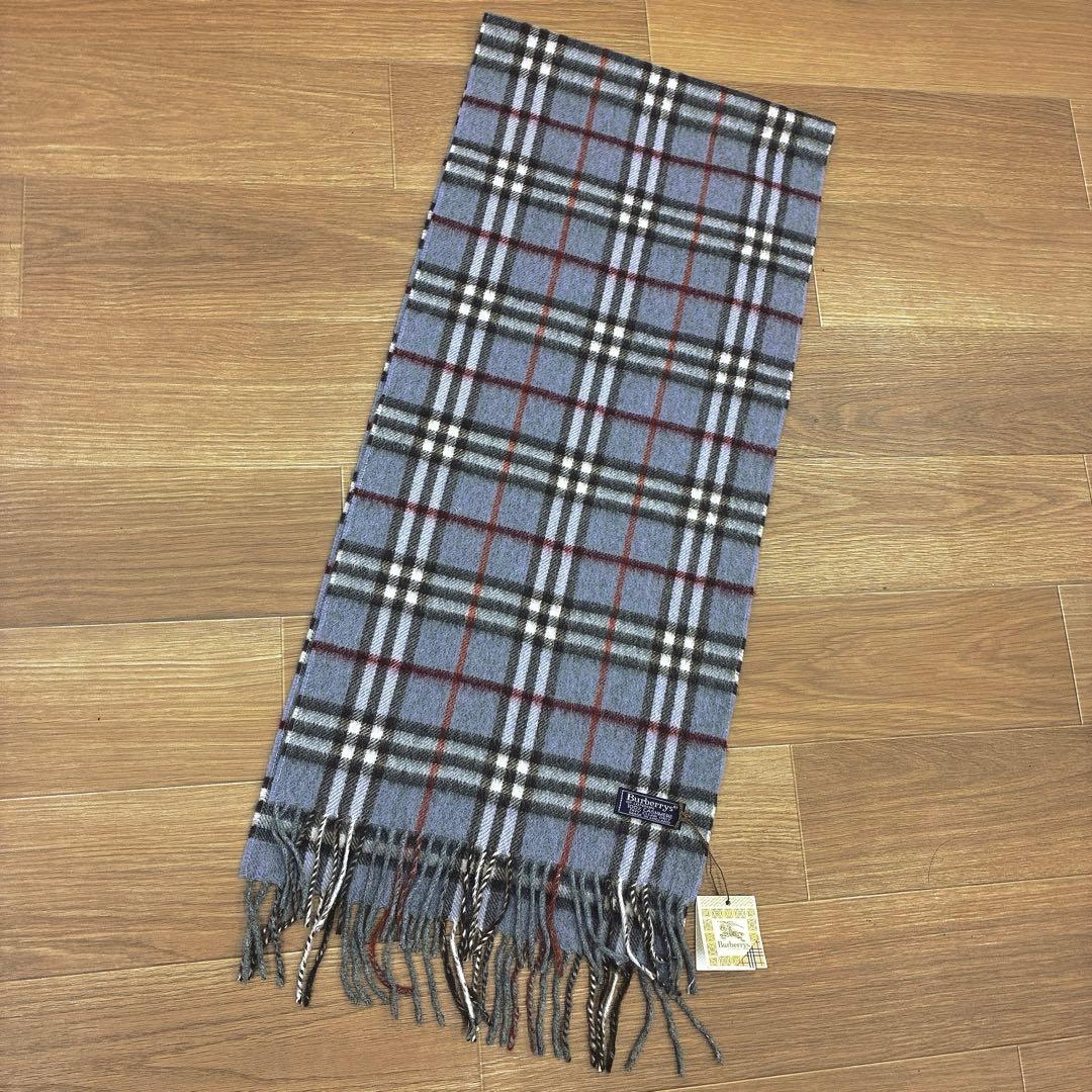【希少カラー】タグ付き新品未使用 Burberrys カシミヤ100 マフラー