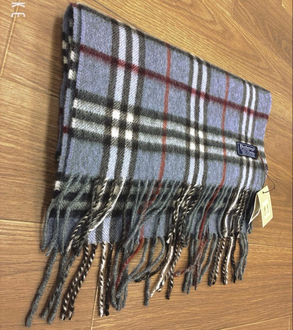 【希少カラー】タグ付き新品未使用 Burberrys カシミヤ100 マフラー