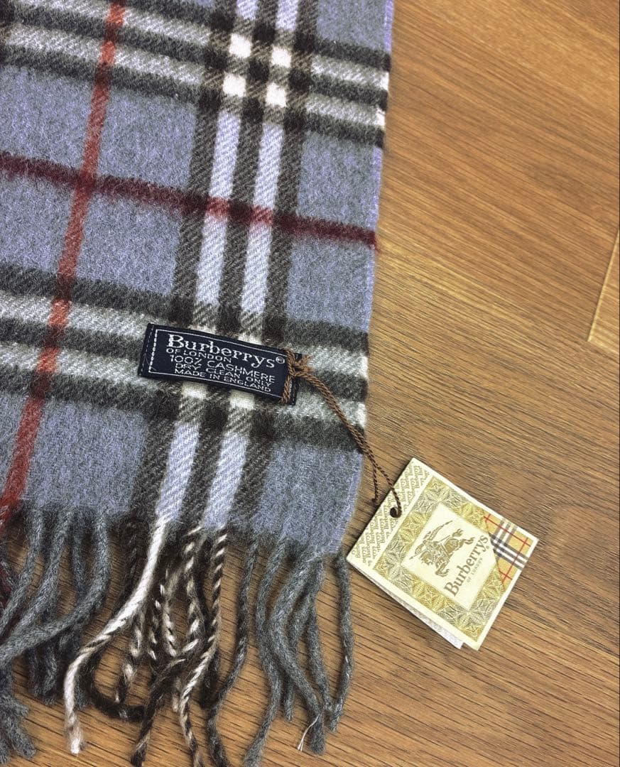 【希少カラー】タグ付き新品未使用 Burberrys カシミヤ100 マフラー