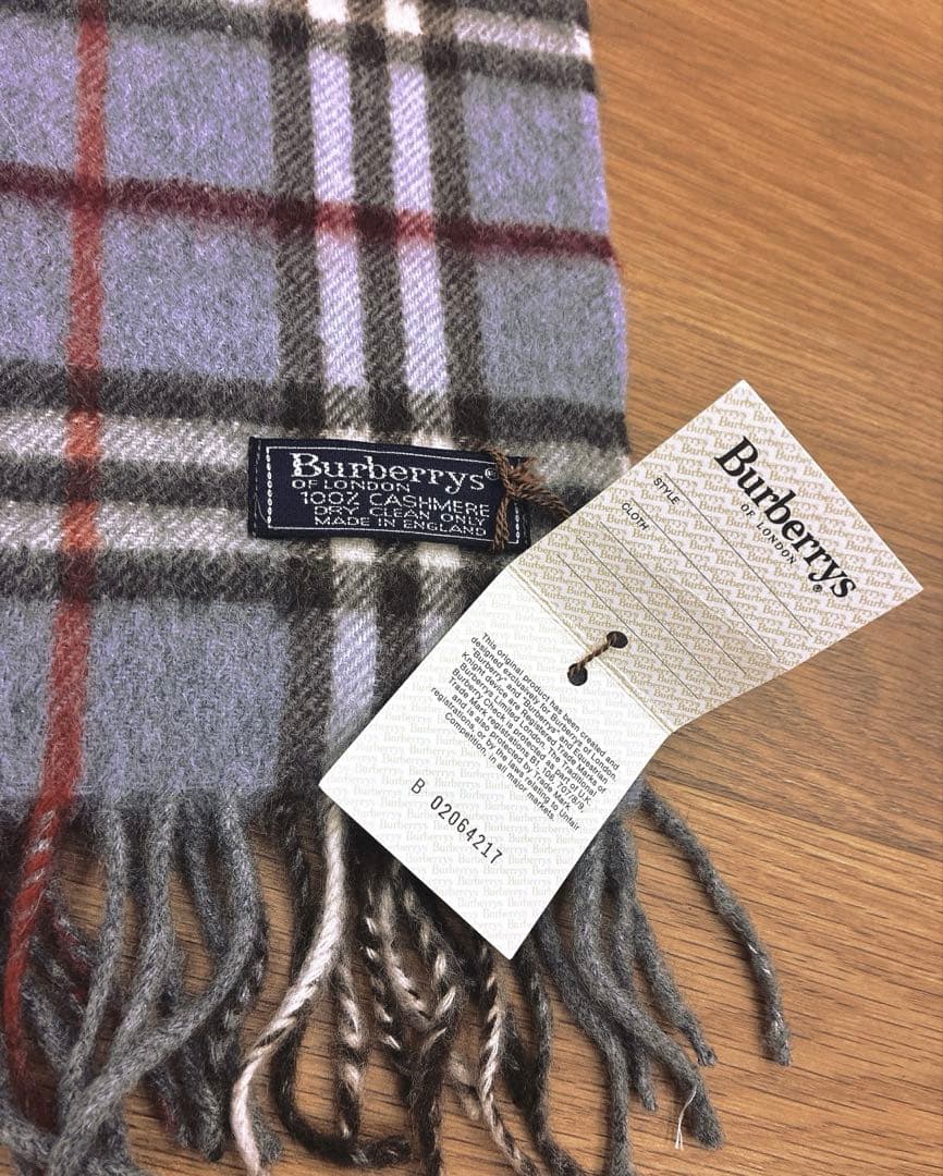 【希少カラー】タグ付き新品未使用 Burberrys カシミヤ100 マフラー