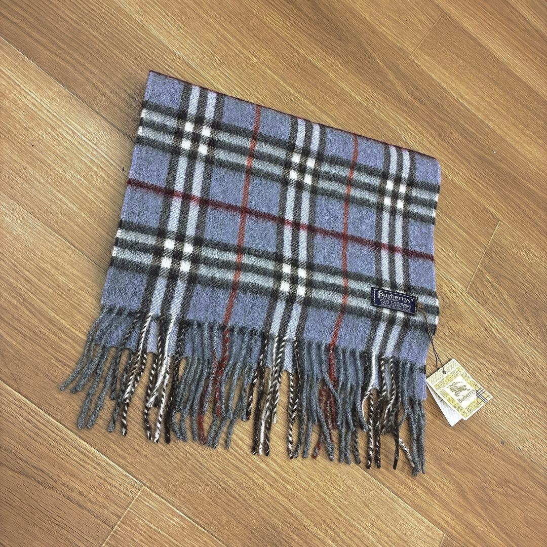 【希少カラー】タグ付き新品未使用 Burberrys カシミヤ100 マフラー