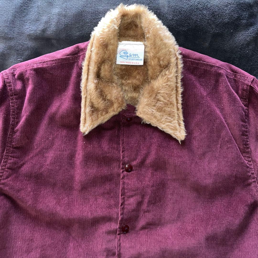 最終値下げ。GEM SPORTS WEAR コーデュロイ×ボアランチジャケット