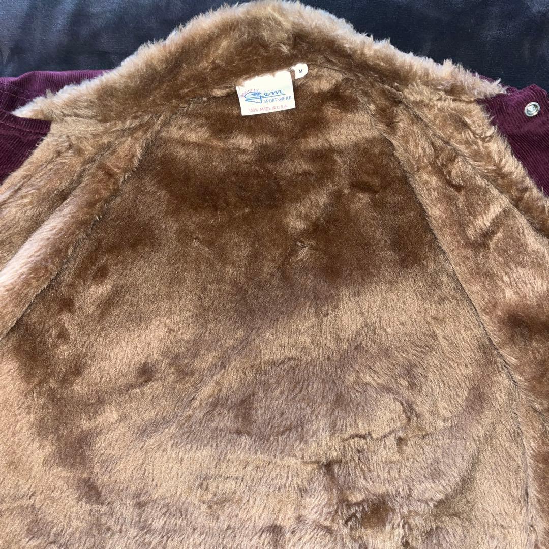 最終値下げ。GEM SPORTS WEAR コーデュロイ×ボアランチジャケット