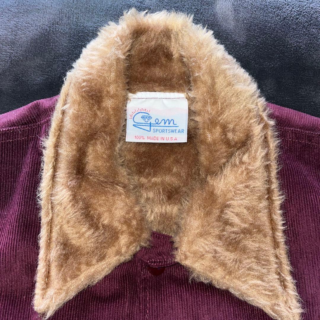 最終値下げ。GEM SPORTS WEAR コーデュロイ×ボアランチジャケット