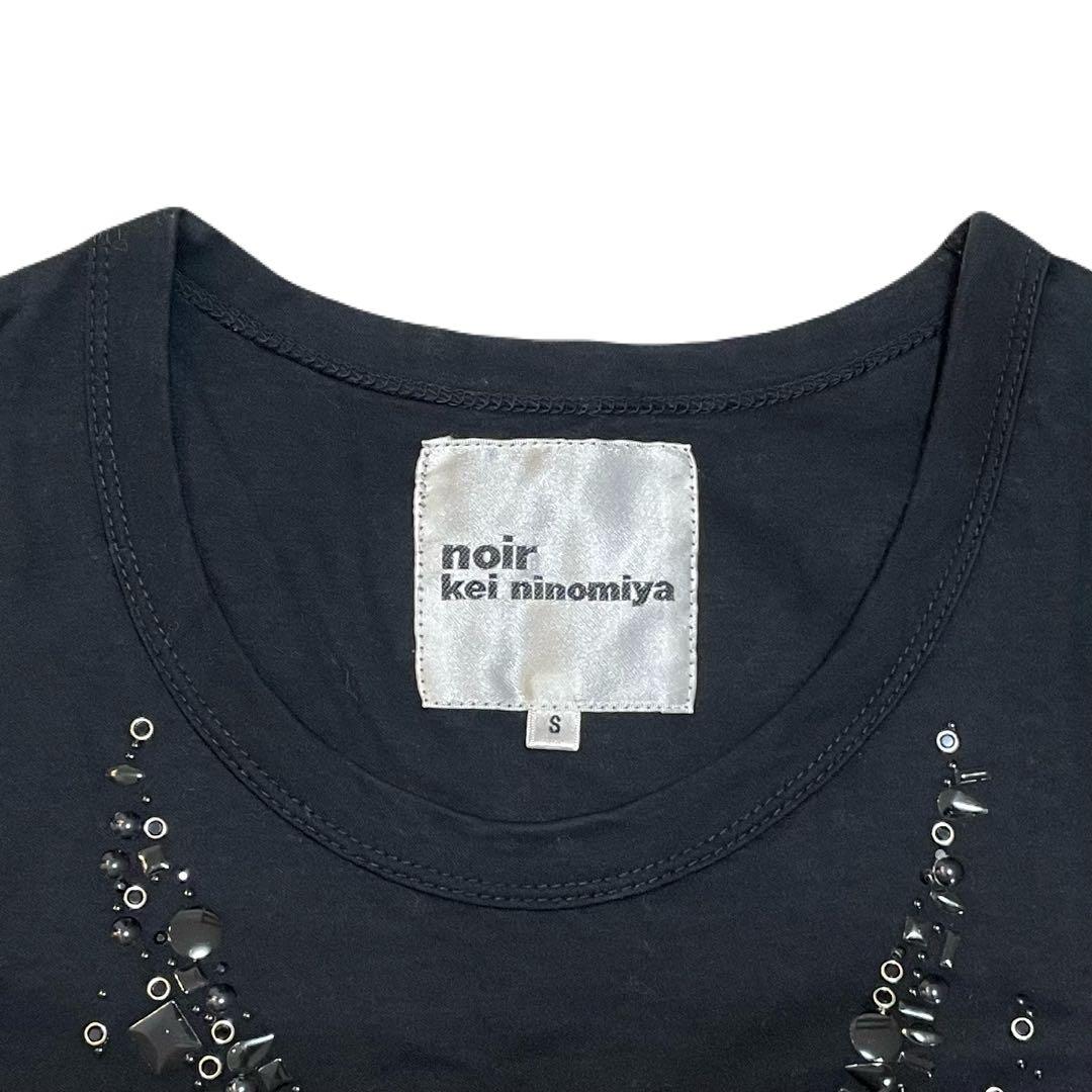 トップス noir kei ninomiya Rhinestone T-Shirt y2k