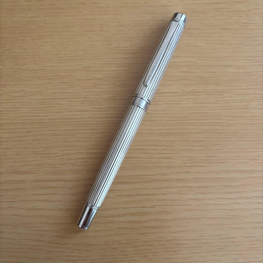 パイロット 万年筆 グランセ NC スターリングシルバー ストライプ M 廃盤