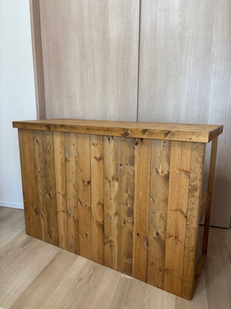 イベント什器　カウンター　棚付き