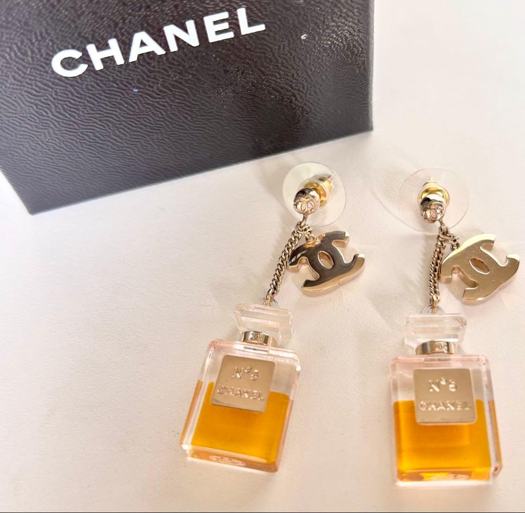 CHANEL シャネルヴィンテージ香水ボトル型ピアス1994秋冬コレクション