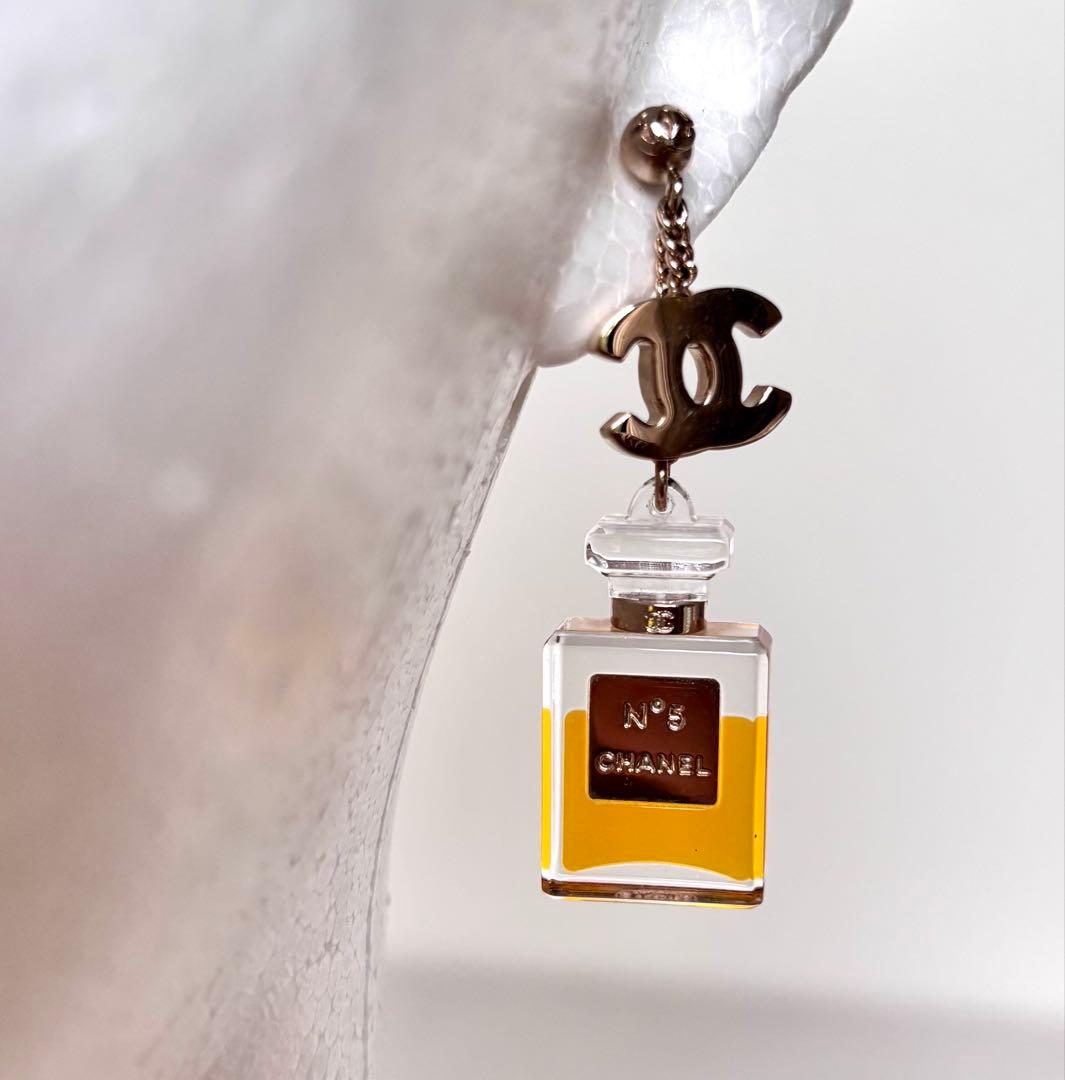 CHANEL シャネルヴィンテージ香水ボトル型ピアス1994秋冬コレクション