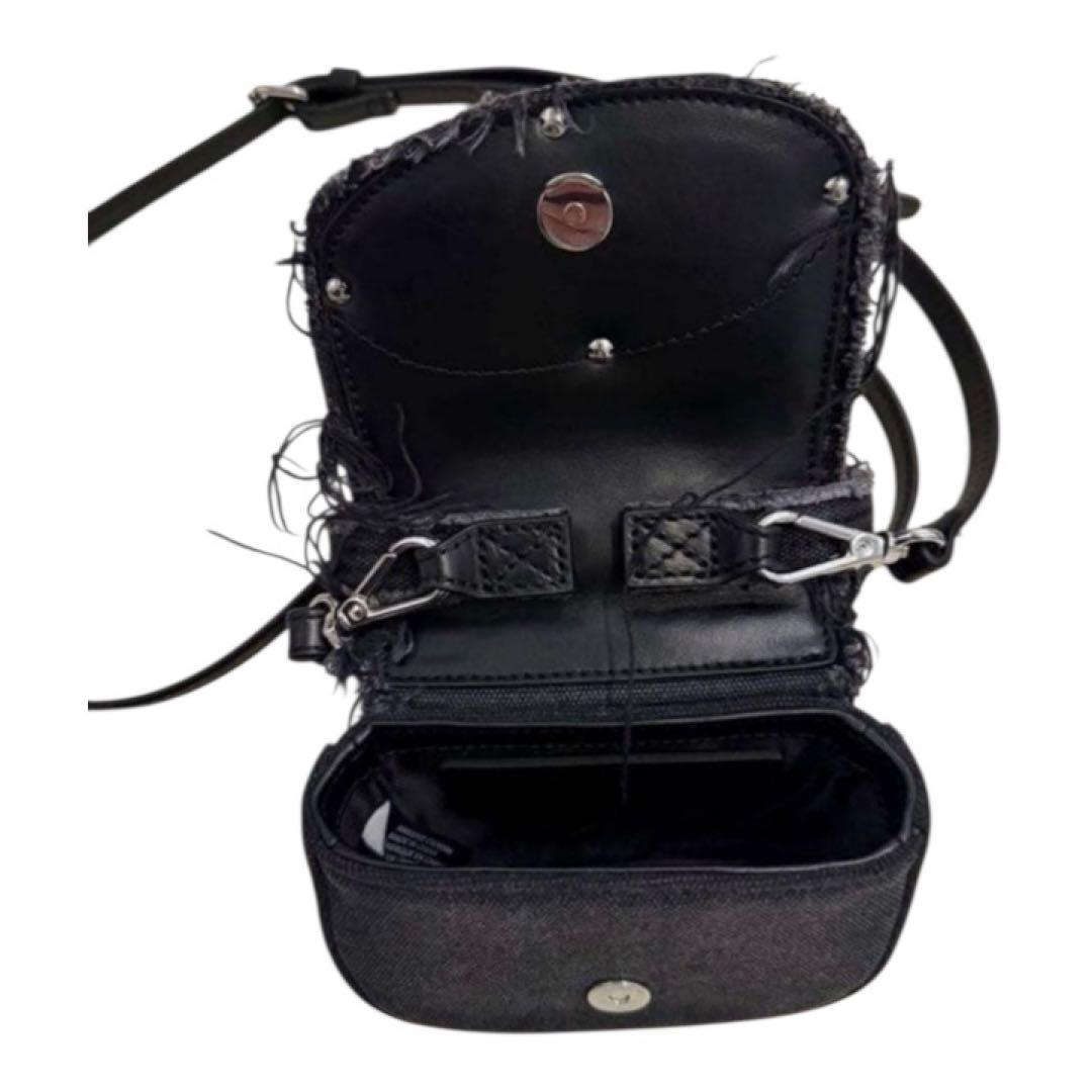 あ*様 DIESEL 1DR ストーンロゴ バッグ ブラック y2k