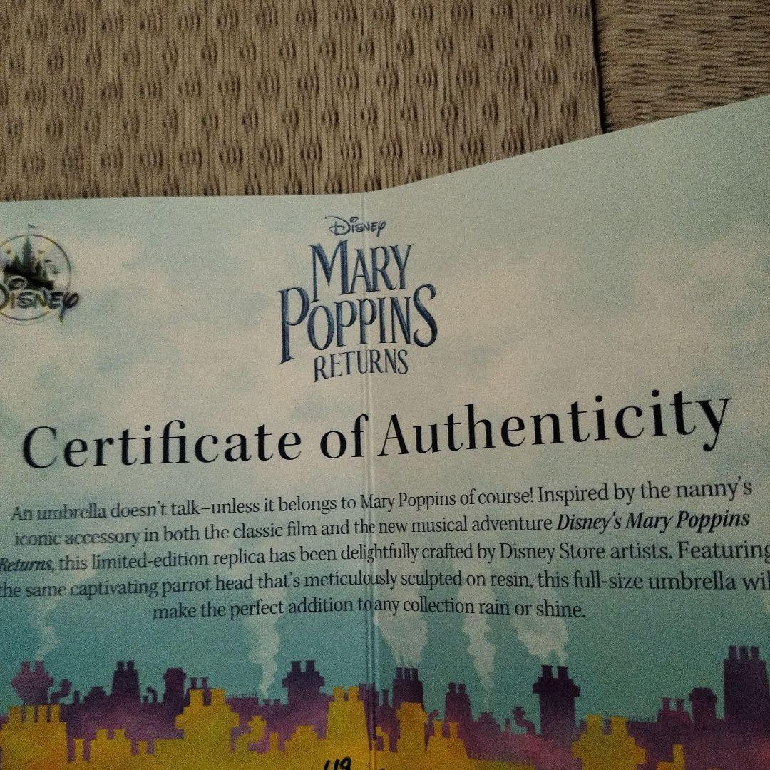 ハ*ヒ様 メリーポピンズ　傘　オウム　限定品　証明書付き