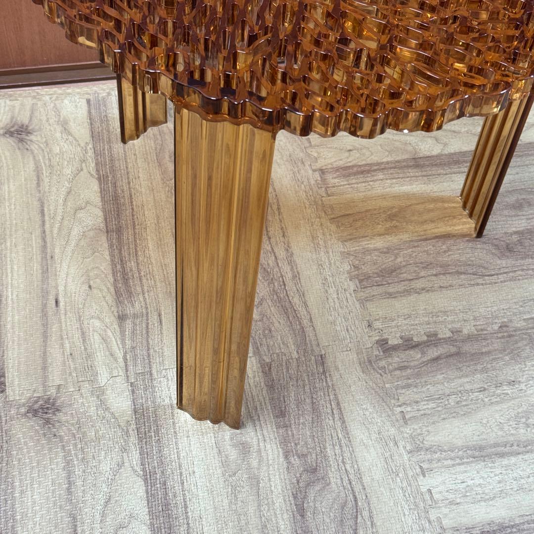 h*3様 Kartell カルテル T-TABLE ティーテーブル アンバー ロ